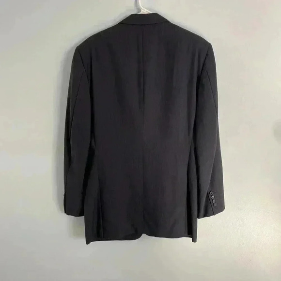 Corneliani Men's Pinstripe Virgin Wool Navy Blue Blazer Jacket Size EU 50 /US 40 - Picture 10 of 13